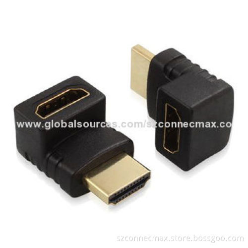 HDMI Male to Female Adapters with 90-degree